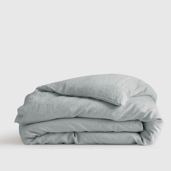 NWT! Quince European Linen Mist Duvet Cover! Sz. Full/ Queen! (165) - Picture 1 of 10